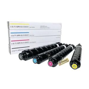 Kit de Toners Starplus G-71 / GPR-55 / C-EXV51 (Noir, Cyan, Magenta, Jaune)